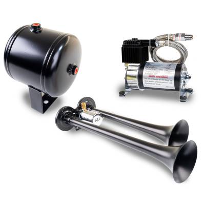 Kleinn Automotive Air Horns - Kleinn Automotive Air Horns HK2-1 Pro Blaster Dual Horn Kit