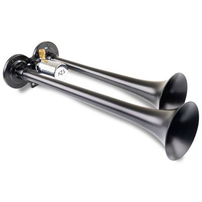 Kleinn Automotive Air Horns - Kleinn Automotive Air Horns 102-1 Black Dual Horn