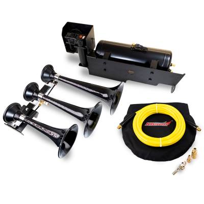 Kleinn Automotive Air Horns - Kleinn Automotive Air Horns SDKIT-230 Onboard Air System w/Horns