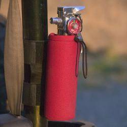 Desert Rat Safety - Neoprene Holder for 1lb Extinguishers , Fits 1.5-3" Roll Bar - Image 1
