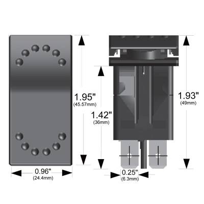 Bulldog Winch - Rocker Switch - Momentary (ON)/OFF 4-Pin - Image 2