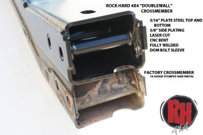 Rock Hard 4X4 - Rock Hard 4X4 Transmission Crossmember Upgrade - Jeep JK 3.6L - Jeep Wrangler JK 2D/4D - Image 2