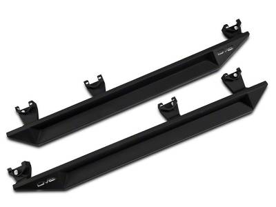 DV8 Offroad - 4 Door Plated Steel Step 2007-2017 Jeep JK Matt Black - Image 2