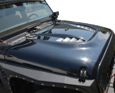 DV8 Offroad - Jeep Wrangler Rubicon 10th Anniversary Replica Hood 2007-2017 - Image 4