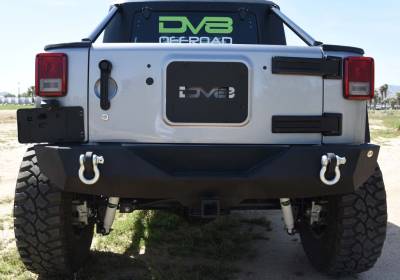 DV8 Offroad - Steel Mid Rear Bumper 04 for 07-17 Jeep Wranglers - Image 1