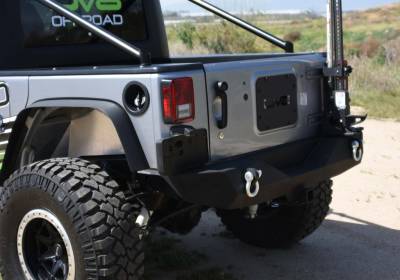 DV8 Offroad - Steel Mid Rear Bumper 04 for 07-17 Jeep Wranglers - Image 4