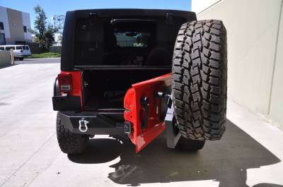 DV8 Offroad - Single Action Rear Bumper and Tire Carrier w/ Bearing - Image 4