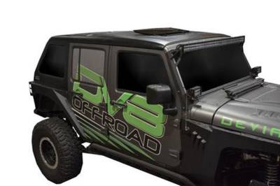 DV8 Offroad - Jeep Hard Top Fast Back JK 4 Door 1 Piece for 07-17 (2 Sunroof) - Image 1