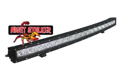 Night Stalker Lighting - Night Stalker Slim Single Row Curved Premium LED Light Bars - 30 In. - Image 2