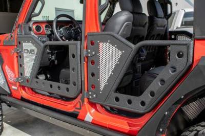 DV8 Offroad - JEEP JL HALF DOORS ALUMINUM W/PERFORATED ALUMINUM SCREENS 18-PRESENT WRANGLER JL 4 DOOR  (Set of 4) - Image 2
