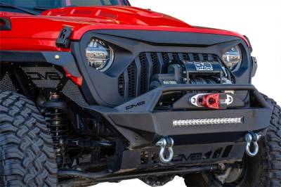 DV8 Offroad - Angry Eyes Grill Black For Jeep Wrangler JL 2018+ - Image 2