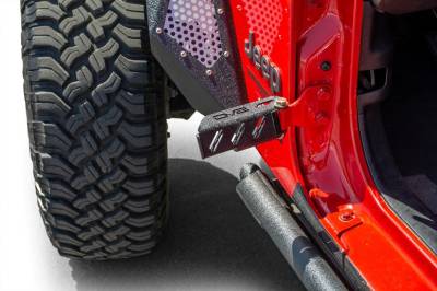 DV8 Offroad - Hinge Mounted Foot Pegs - Jeep JL & JK - Set of 2 - Image 2