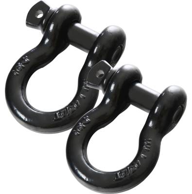 Bulldog Winch - Bulldog 3/4 in. D-Ring Shackle - Black - Pair - Image 2