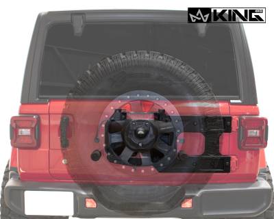 King 4WD - Baumer Heavy Duty Tire Carrier - Wrangler JK 2007-2018 - Image 4