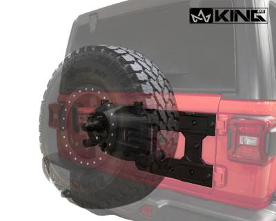 King 4WD - Baumer Heavy Duty Tire Carrier - Wrangler JK 2007-2018 - Image 7