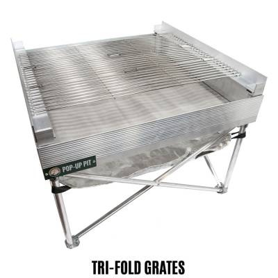 Fireside Outdoor - Fireside Outdoor Pop-Up Fire Pit Tri-Fold Grill Grate - Image 4