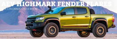 AEV - AEV ZR2 or Bison Rear Flares - Highmark Flare Kit  - 2015+ Chevy Colorado - Image 2