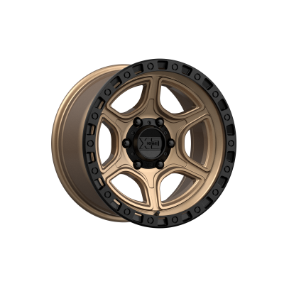 XD SERIES WHEELS - 17 x 9 XD  PORTAL SATIN BRONZE W/ SATIN BLACK LIP - 6X5.5 - 4.53" BS - Image 2