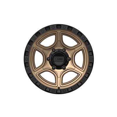 XD SERIES WHEELS - 17 x 9 XD  PORTAL SATIN BRONZE W/ SATIN BLACK LIP - 6X5.5 - 4.53" BS - Image 4