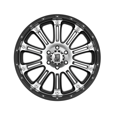 XD SERIES WHEELS - 22 x 9.5 XD  HOSS GLOSS BLACK MACHINED - 6X5.5 - 6.43" BS - Image 4