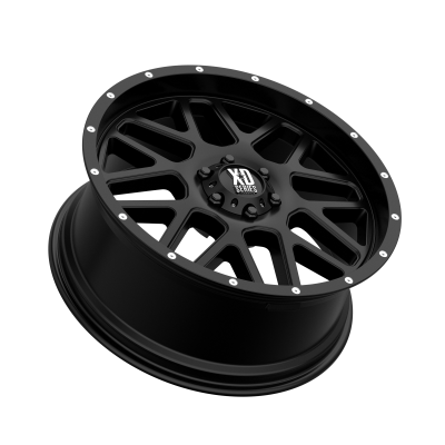 XD SERIES WHEELS - 22 x 9.5 XD  GRENADE SATIN BLACK - 6X5.5 - 6.43" BS - Image 3