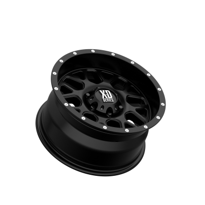 XD SERIES WHEELS - 17 x 9 XD  GRENADE SATIN BLACK - 6X5.5 - 4.53" BS - Image 3