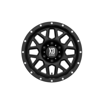 XD SERIES WHEELS - 17 x 9 XD  GRENADE SATIN BLACK - 6X5.5 - 4.53" BS - Image 4