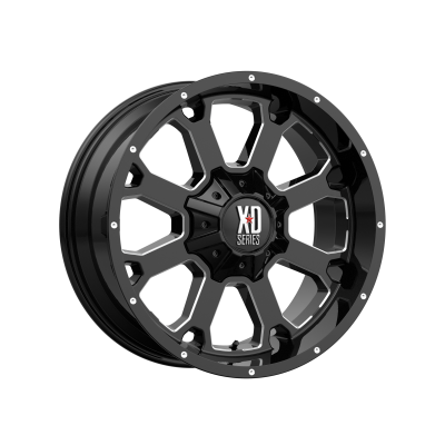 XD SERIES WHEELS - 20 x 9 XD  BUCK 25 GLOSS BLACK MILLED - 6X135/5.5 - 5" BS - Image 2