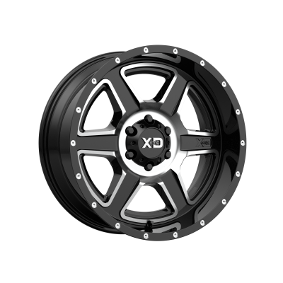 XD SERIES WHEELS - 20 x 9 XD  FUSION GLOSS BLACK MACHINED - 6X5.5 - 4.53" BS - Image 2