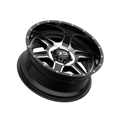 XD SERIES WHEELS - 20 x 9 XD  FUSION GLOSS BLACK MACHINED - 6X5.5 - 4.53" BS - Image 3