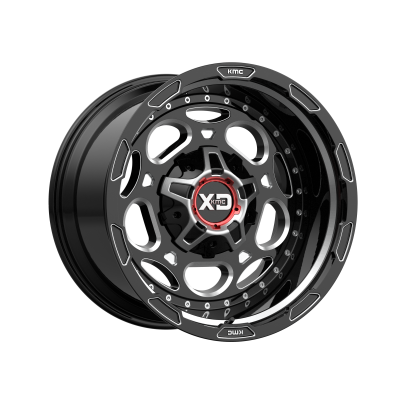 XD SERIES WHEELS - 20 x 12 XD  DEMODOG GLOSS BLACK MILLED - 6X135/5.5 - 4.77" BS - Image 2