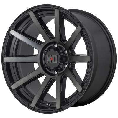 XD SERIES WHEELS - 20 x 9 XD  OUTBREAK SATIN BLACK W/ GRAY TINT - 6X135 - 5.71" BS - Image 3