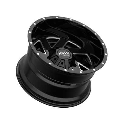 MOTO METAL - 20 x 12 MM MELEE GLOSS BLACK MILLED - 6X135/5.5 - Image 3