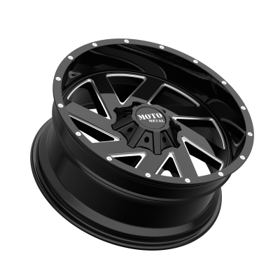 MOTO METAL - 22 x 10 MM MELEE GLOSS BLACK MILLED - 6X135/5.5 - Image 3