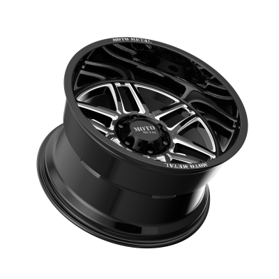 MOTO METAL - 20 x 12 MM FOLSOM GLOSS BLACK MILLED - 6X5.5 - Image 3
