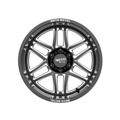 MOTO METAL - 20 x 12 MM FOLSOM GLOSS BLACK MILLED - 6X5.5 - Image 4