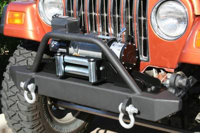 Bulldog Winch - Jeep TJ/YJ Front Stubby Bumper W/Light Bar 87-06 Wrangler TJ/YJ - Image 2
