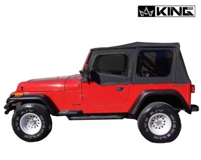 King 4WD - King 4WD Replacement Soft Top in Black Diamond - Wrangler YJ 1987-1995 - Image 2