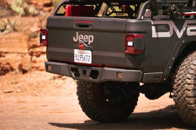 DV8 Offroad - 2020-22 JEEP GLADIATOR ULTRA-SLIM HIGH CLEARANCE REAR BUMPER - Image 3