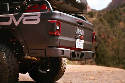 DV8 Offroad - 2020-22 JEEP GLADIATOR ULTRA-SLIM HIGH CLEARANCE REAR BUMPER - Image 1