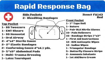 Desert Rat Safety - Elite First Aid - Rapid Response - First Aid Kit - FA143R - Image 4