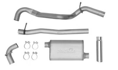 Dynomax - Dynomax 39446 Ultra Flo Cat-Back Exhaust System - Jeep Wrangler JK 2 Door 2007-2011 - Image 1