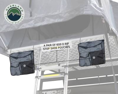 Overland Vehicle Systems - Freedom Bar Mounting Combo Kit (FBM2) - 4 Pieces Black Gutter Side Rail Mount and 60" Black Straight Crossbars - Image 4
