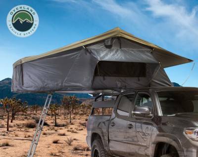 Overland Vehicle Systems - Freedom Bar Mounting Combo Kit (FBM2) - 4 Pieces Black Gutter Side Rail Mount and 70" Black Straight Crossbars - Image 1