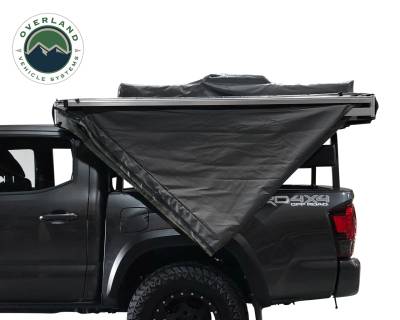 Overland Vehicle Systems - Nomadic 180 - Dark Gray Awning with Bracket Kit and Extended Poles - Image 12