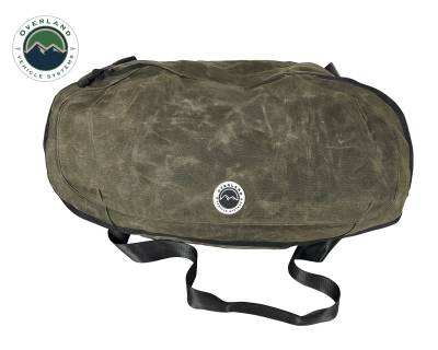 Overland Vehicle Systems - Large Duffle With Handle And Straps - #16 Waxed Canvas - Image 1