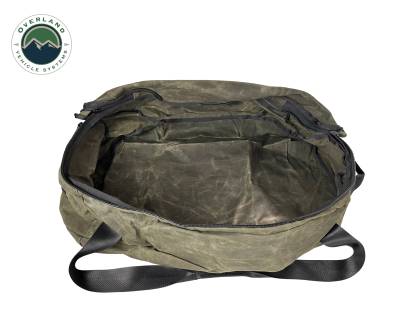 Overland Vehicle Systems - Large Duffle With Handle And Straps - #16 Waxed Canvas - Image 2