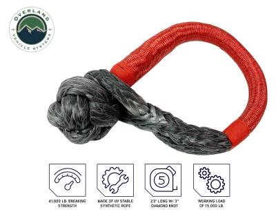 Overland Vehicle Systems - OVS Recovery Combo Pack Soft Shackle 5/8" 44,500 lb. and Recovery Ring 6.25" 45,000 lb. Black - Image 7