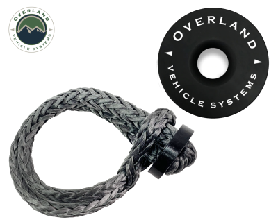 Overland Vehicle Systems - OVS Recovery 5/8" Soft Shackle with Collar and 6.25" Recovery Ring Combo - Image 1
