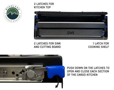 Overland Vehicle Systems - CP Duty Glamping Cargo Box With Slide Out Sink, Cooking Shelve and Slide Out Work Station - Image 8